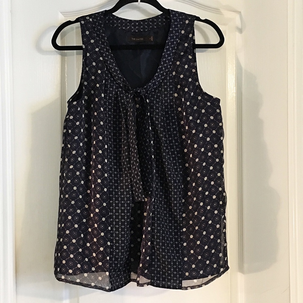 The Limited Blue Sleeveless Blouse